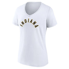 NBA - Indiana Pacers Women's Wordmark V-Neck T-Shirt - White