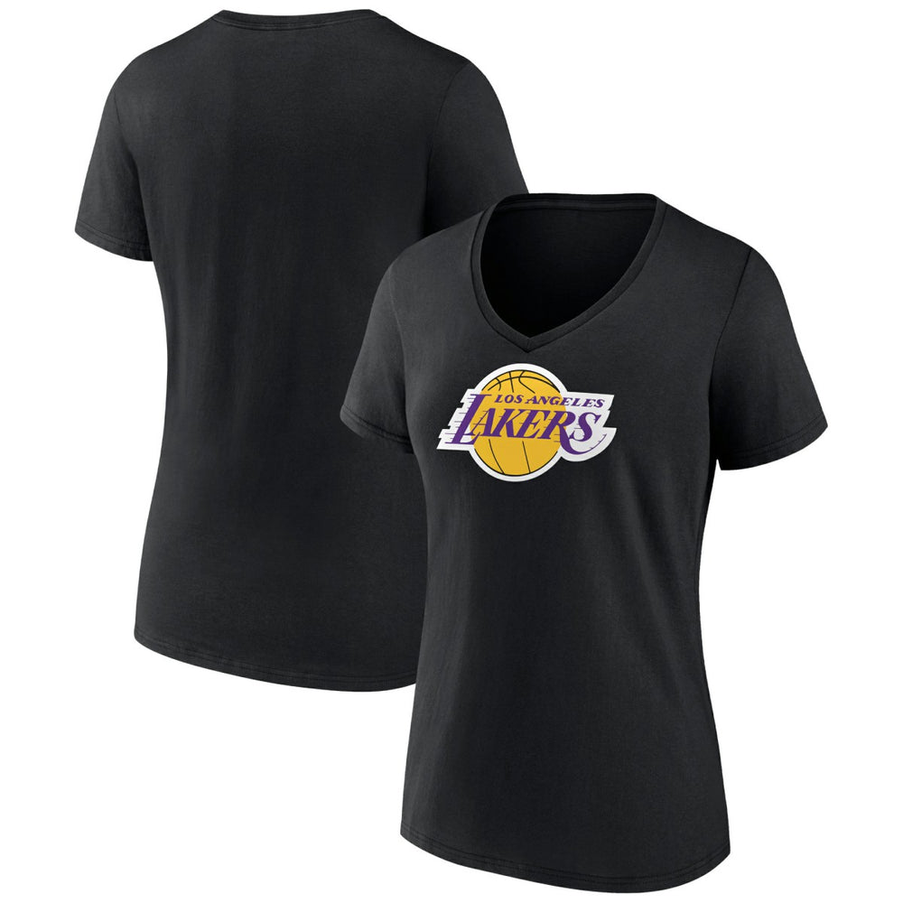 NBA - Los Angeles Lakers Women's Logo V-Neck T-Shirt - Black