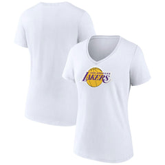 NBA - Los Angeles Lakers Women's Logo V-Neck T-Shirt - White
