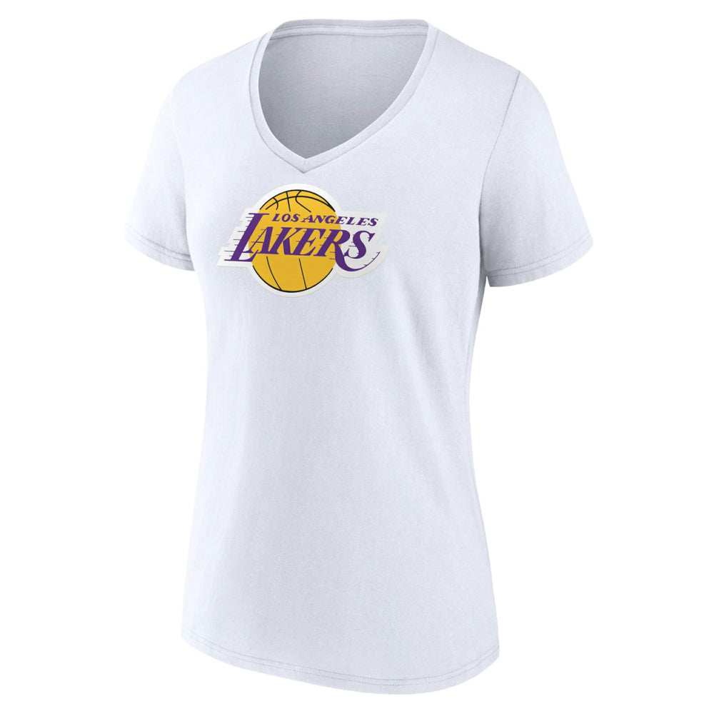 NBA - Los Angeles Lakers Women's Logo V-Neck T-Shirt - White