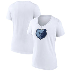 NBA - Memphis Grizzlies Women's Logo V-Neck T-Shirt - White