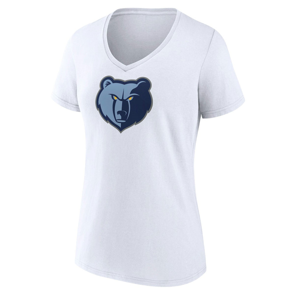 NBA - Memphis Grizzlies Women's Logo V-Neck T-Shirt - White