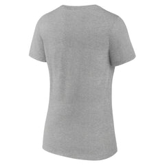 NBA - New York Knicks Women's Logo V-Neck T-Shirt - Gray