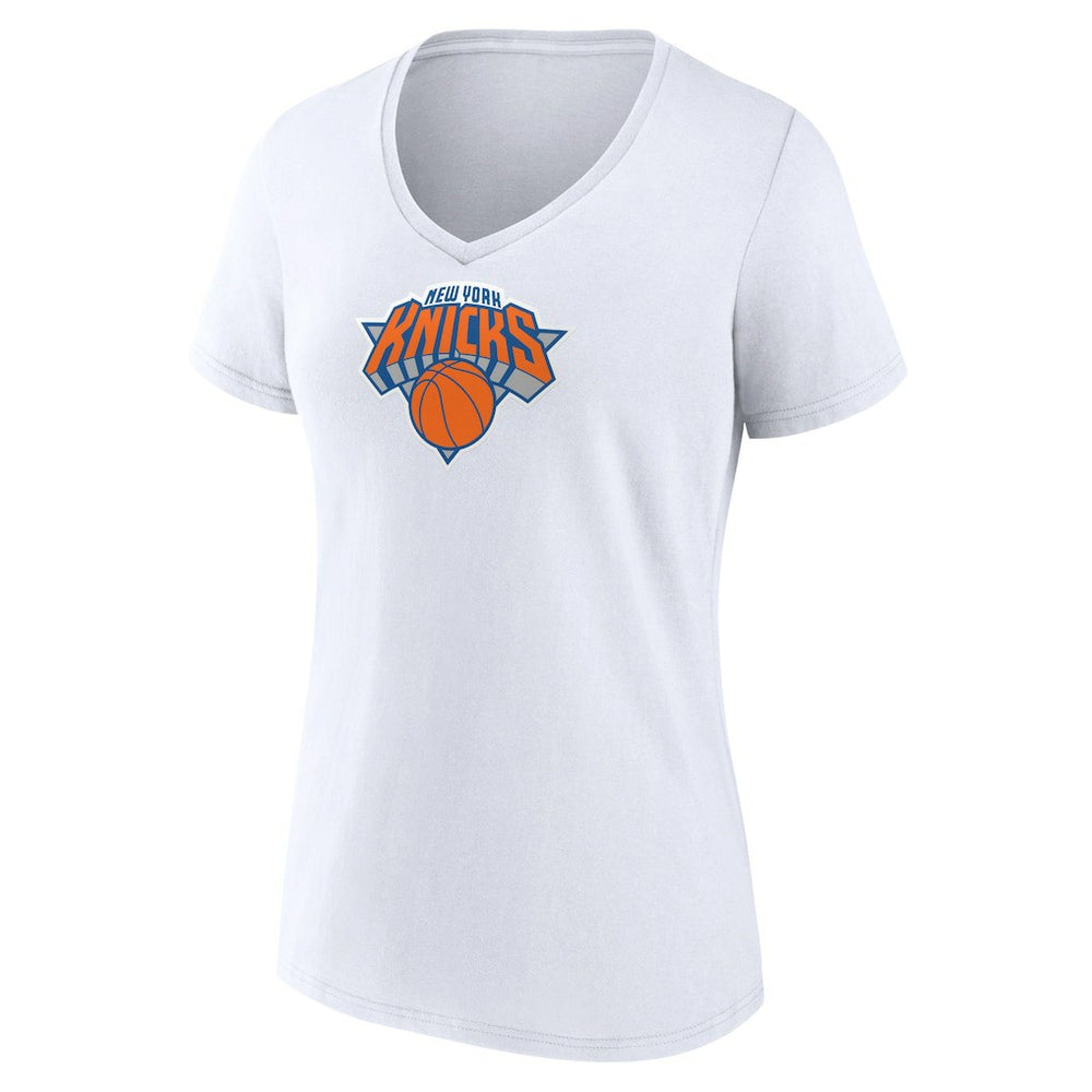 NBA - New York Knicks Women's Logo V-Neck T-Shirt - White