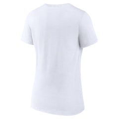 NBA - New York Knicks Women's Wordmark V-Neck T-Shirt - White