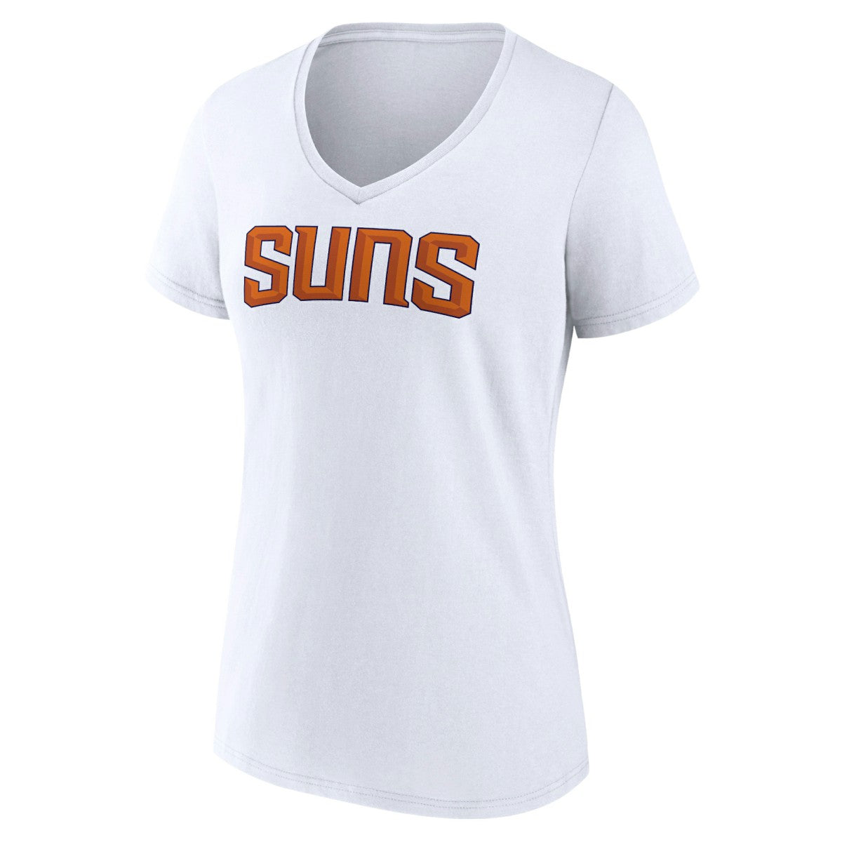 NBA - Phoenix Suns Women's Wordmark V-Neck T-Shirt - White
