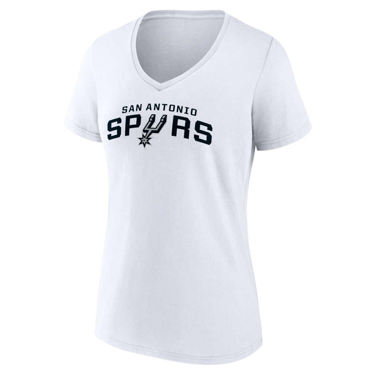 NBA - San Antonio Spurs Women's Wordmark V-Neck T-Shirt - White