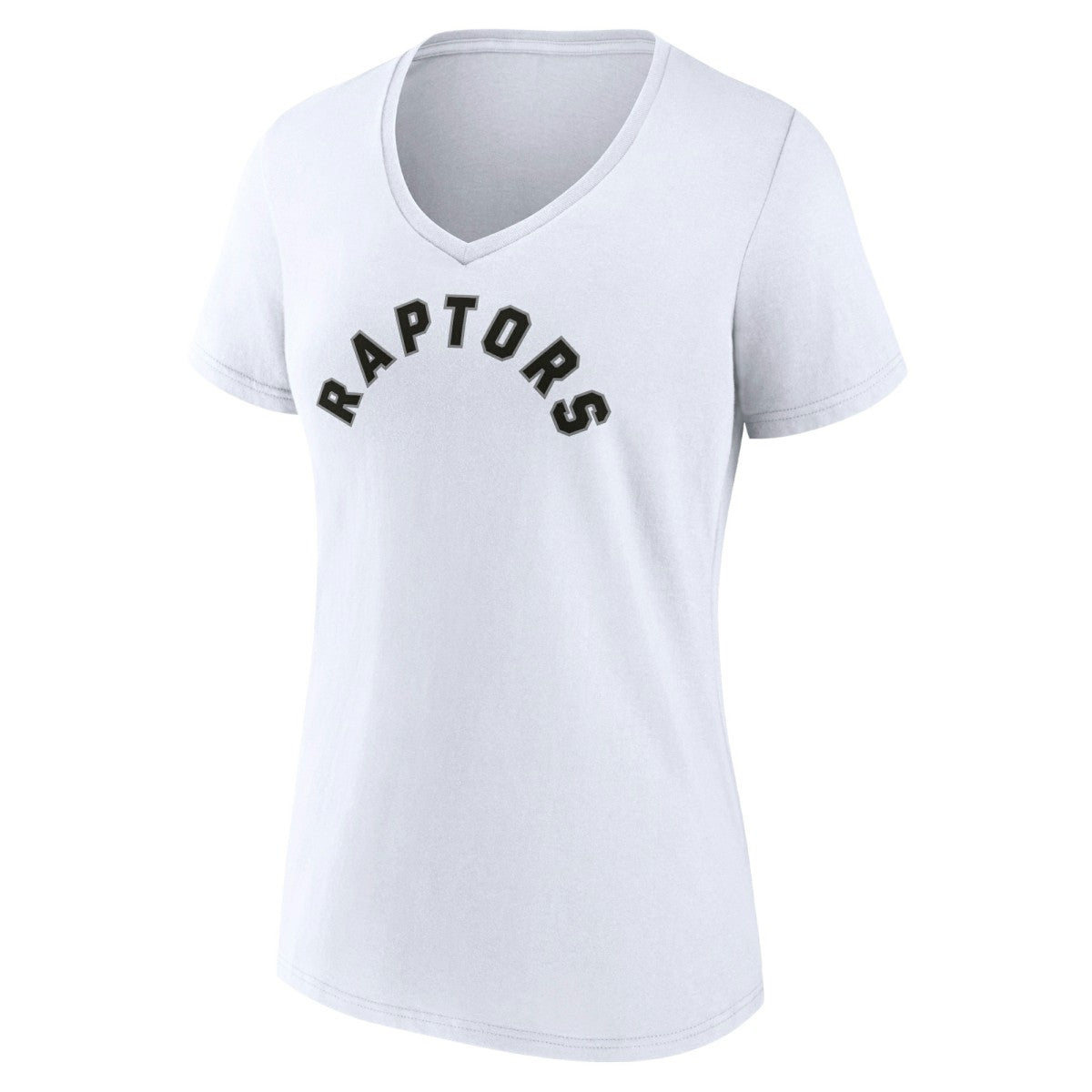 NBA - Toronto Raptors Women's Wordmark V-Neck T-Shirt - White