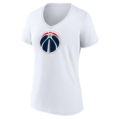 NBA - Washington Wizards Women's Primary Logo V-Neck T-Shirt - White