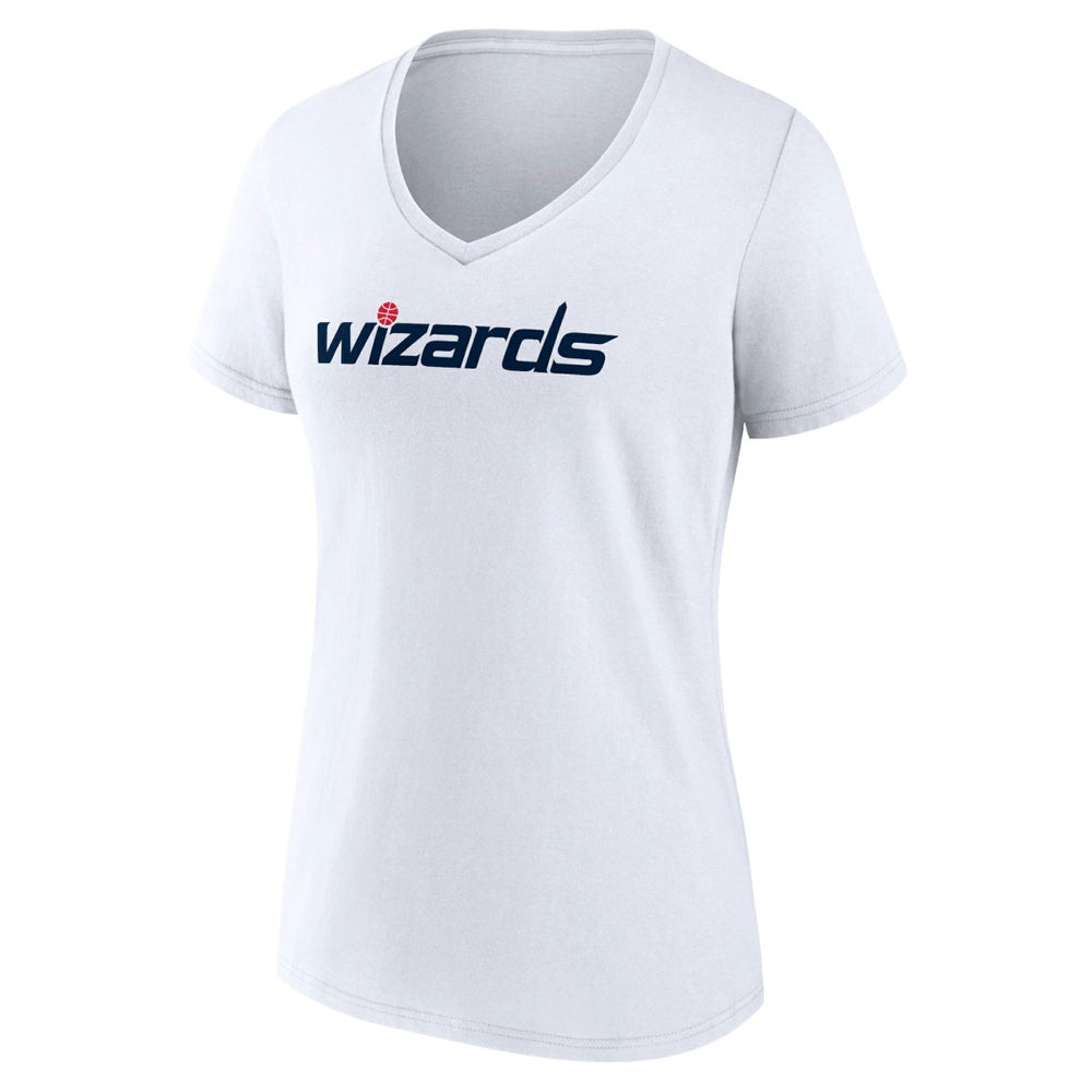 NBA - Washington Wizards Women's Wordmark V-Neck T-Shirt - White
