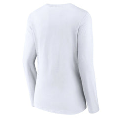 NBA - Boston Celtics Women's Logo Long Sleeve V-Neck T-Shirt - White
