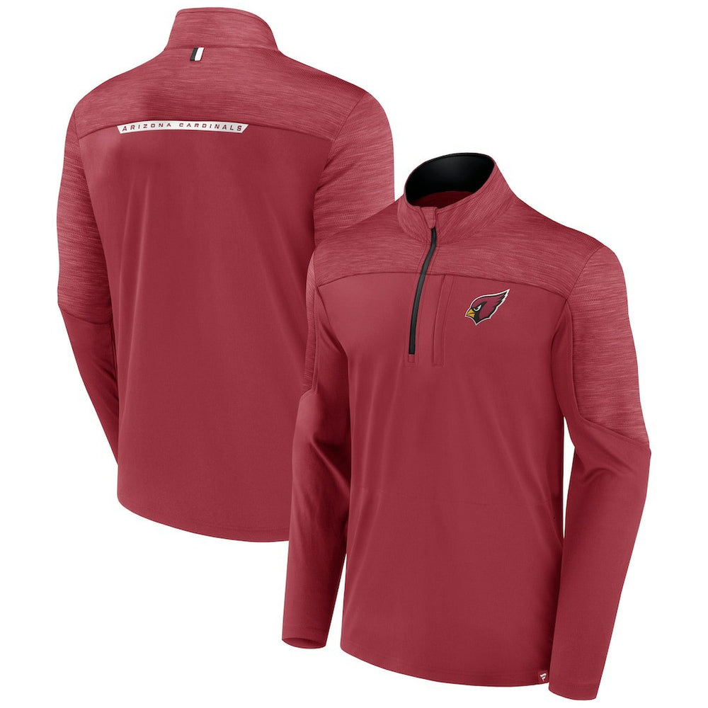Arizona Cardinals Defender Half-Zip Top Cardinal - Fanatics
