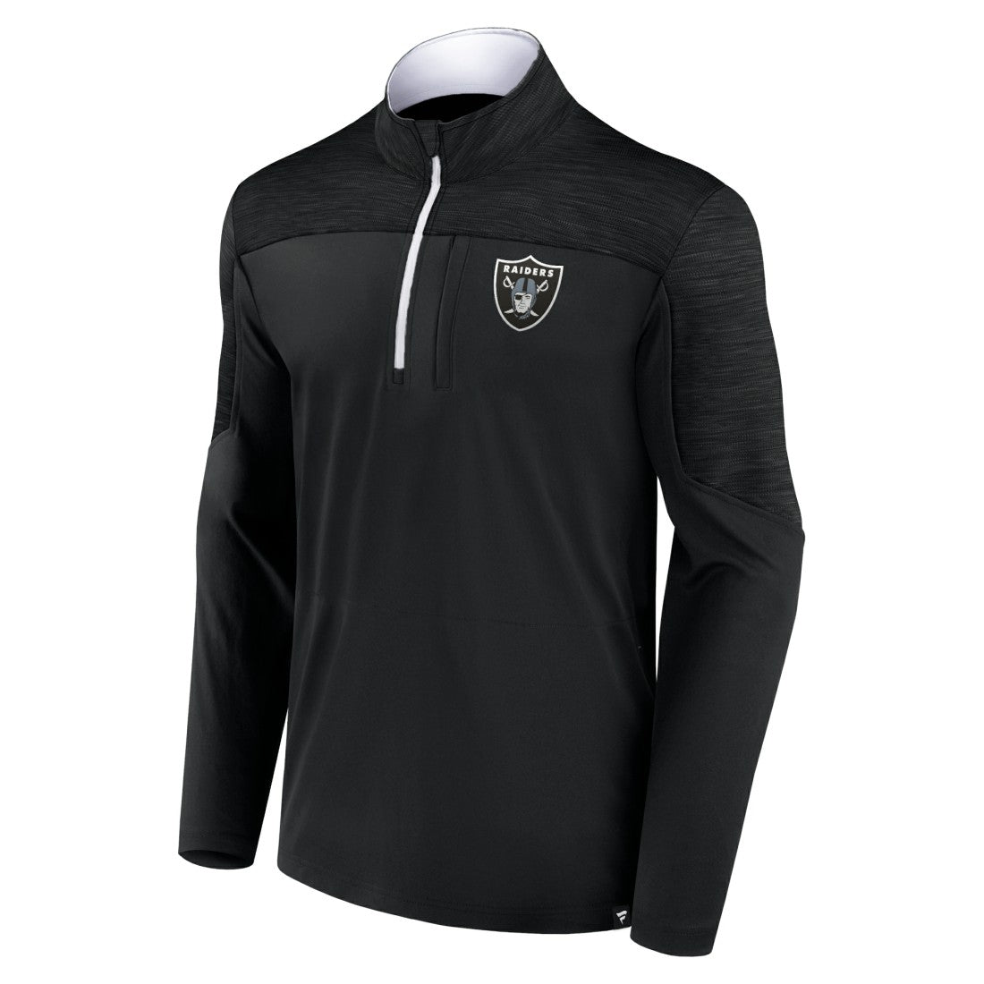 Las Vegas Raiders Defender Half-Zip Top Black - Fanatics
