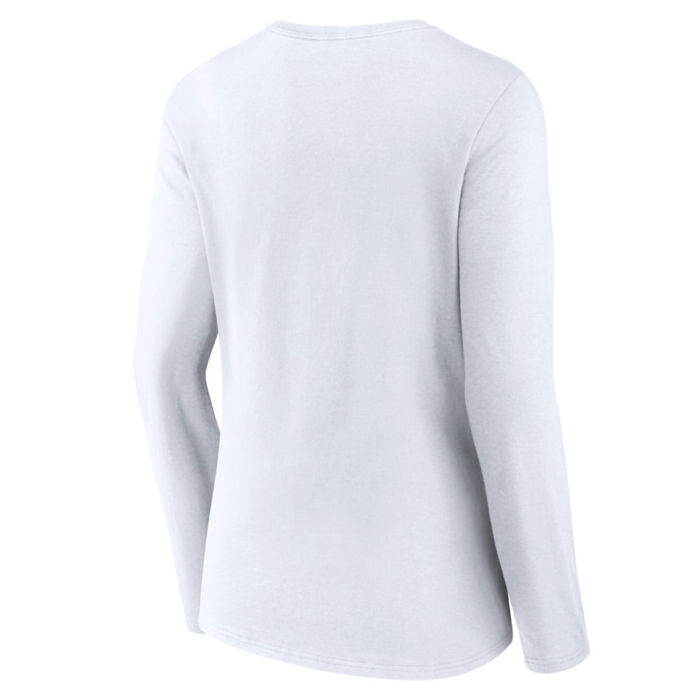 NBA - Miami Heat Women's Logo Long Sleeve V-Neck T-Shirt - White