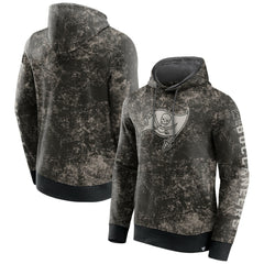 Tampa Bay Buccaneers Blackout Tonal Pullover Hoodie Black/Gray - Fanatics