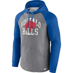 Buffalo Bills Favorite Arch Raglan Pullover Hoodie Heather Gray - Fanatics