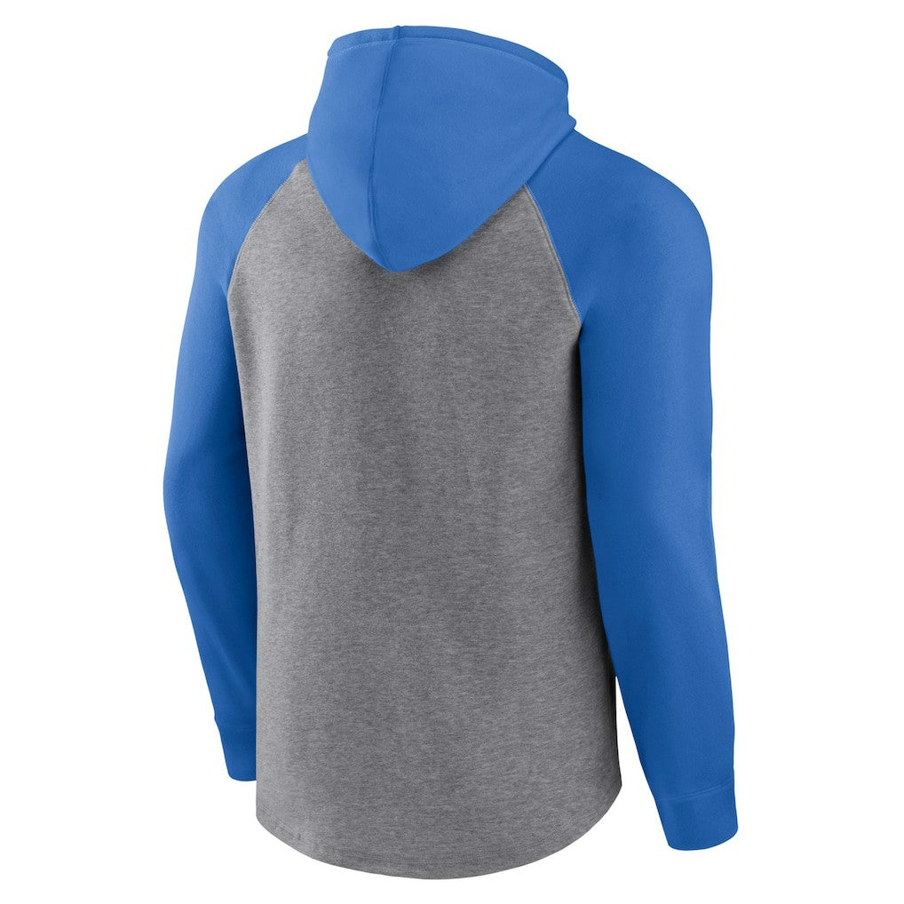 Los Angeles Chargers Favorite Arch Raglan Pullover Hoodie Heather Gray - Fanatics