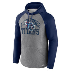 Tennessee Titans Favorite Arch Raglan Pullover Hoodie Heather Gray - Fanatics