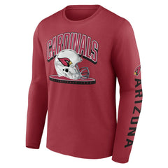 Arizona Cardinals Helmet Platform Long Sleeve T-Shirt Cardinal - Fanatics