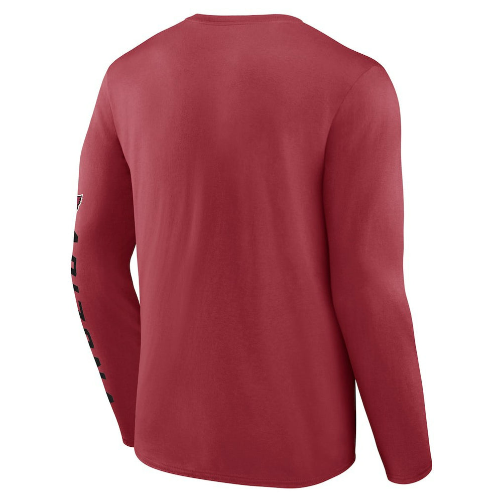 Arizona Cardinals Helmet Platform Long Sleeve T-Shirt Cardinal - Fanatics