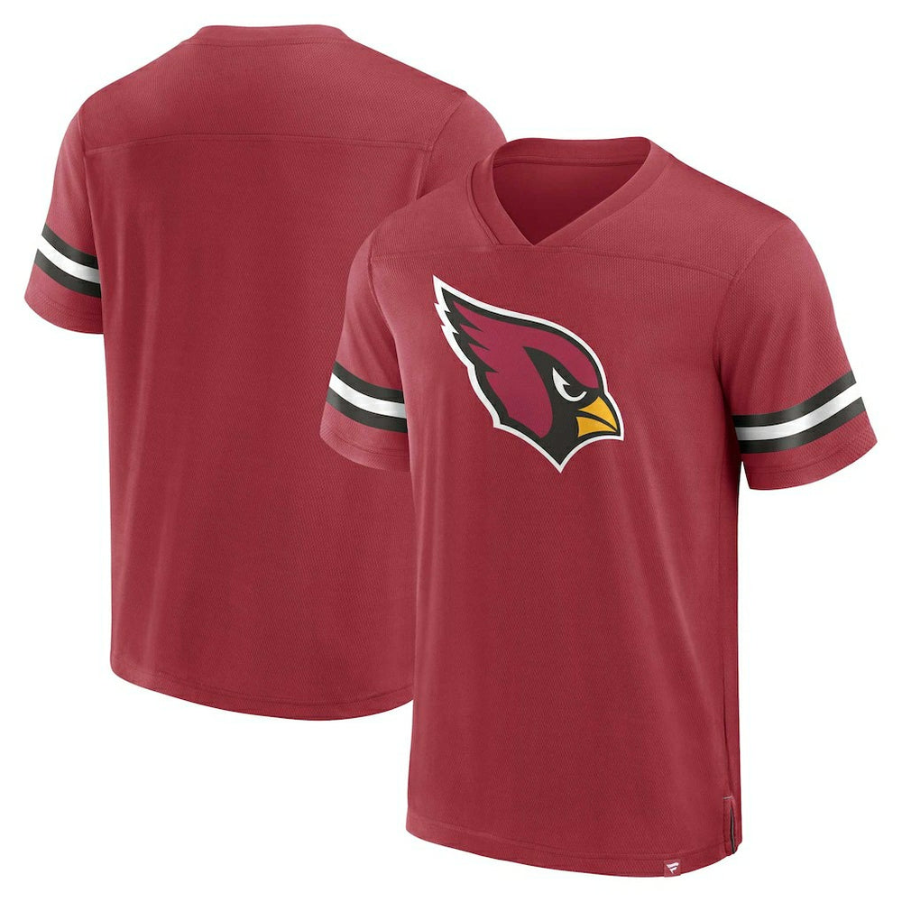 Arizona Cardinals Jersey Tackle V-Neck T-Shirt Cardinal - Fanatics