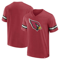 Arizona Cardinals Jersey Tackle V-Neck T-Shirt Cardinal - Fanatics