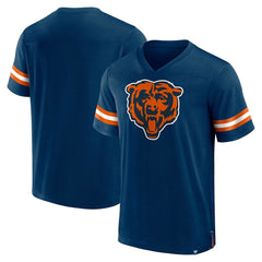 Chicago Bears Jersey Tackle V-Neck T-Shirt Navy - Fanatics