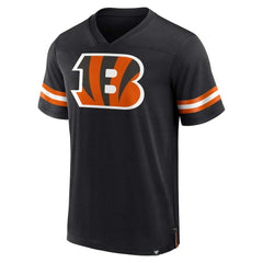 Cincinnati Bengals Jersey Tackle V-Neck T-Shirt Black - Fanatics