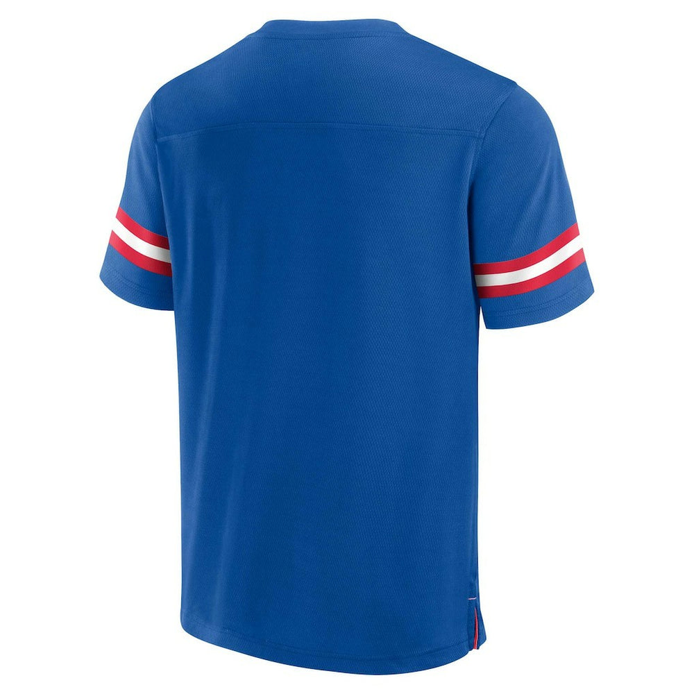 Buffalo Bills Jersey Tackle V-Neck T-Shirt Royal - Fanatics