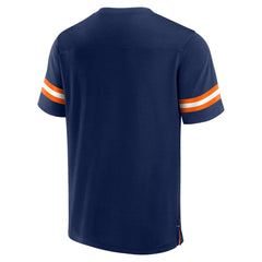 Denver Broncos Jersey Tackle V-Neck T-Shirt Navy - Fanatics
