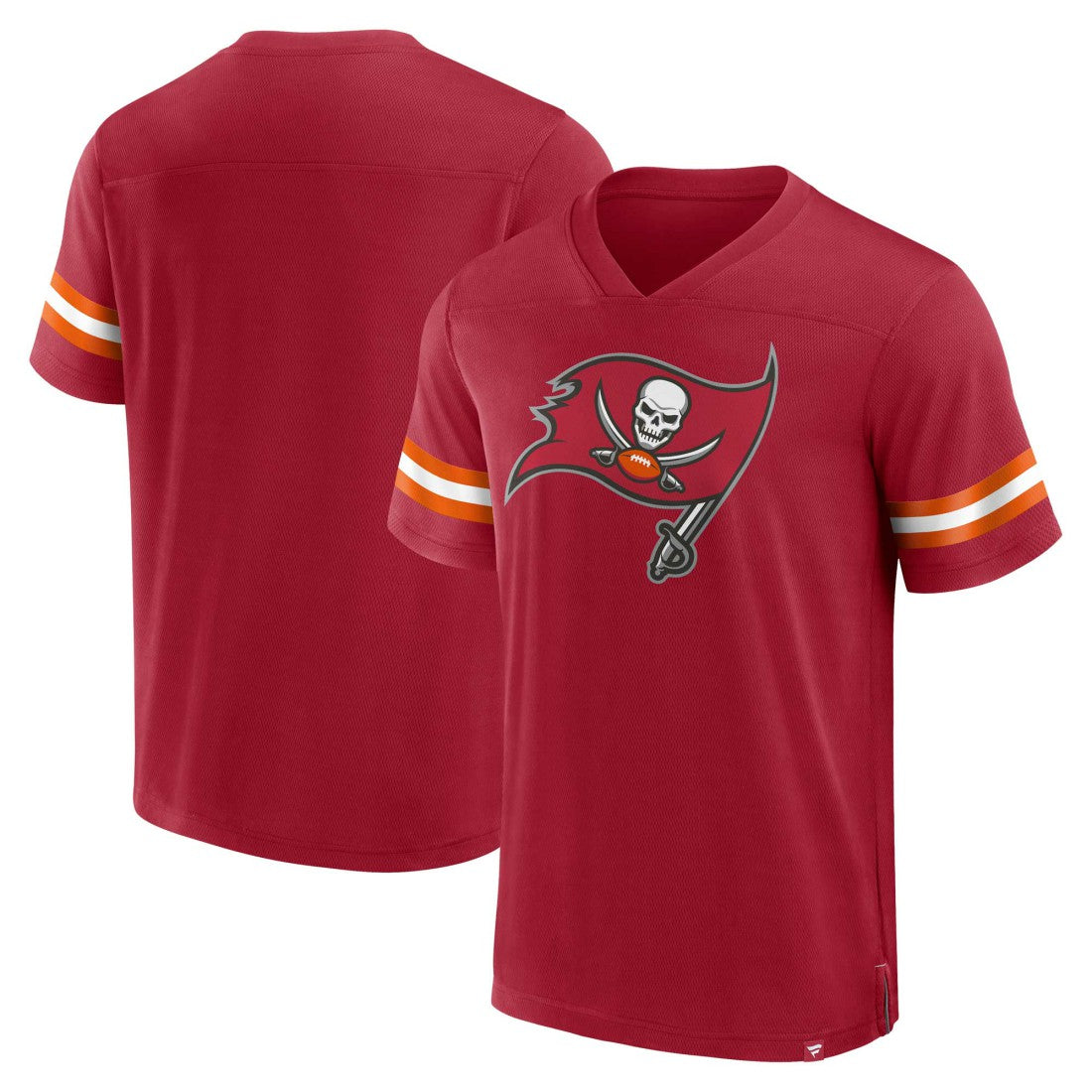 Tampa Bay Buccaneers Jersey Tackle V-Neck T-Shirt Red - Fanatics