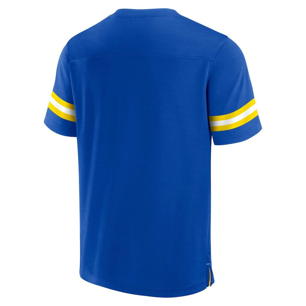 Los Angeles Rams Jersey Tackle V-Neck T-Shirt Royal - Fanatics