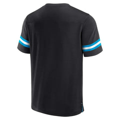 Carolina Panthers Jersey Tackle V-Neck T-Shirt Black - Fanatics