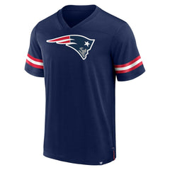New England Patriots Jersey Tackle V-Neck T-Shirt Navy - Fanatics