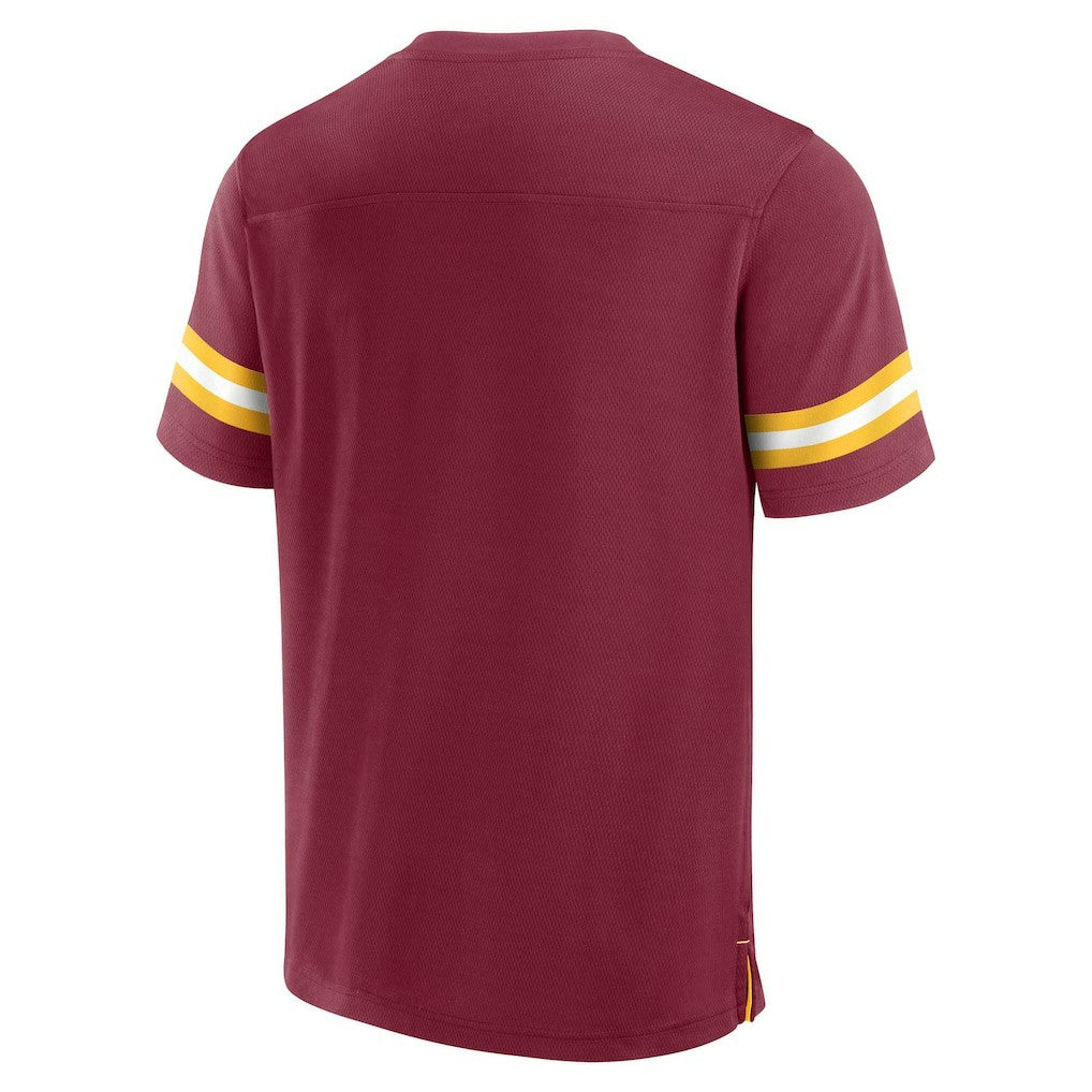 Washington Commanders Jersey Tackle V-Neck T-Shirt Burgundy - Fanatics