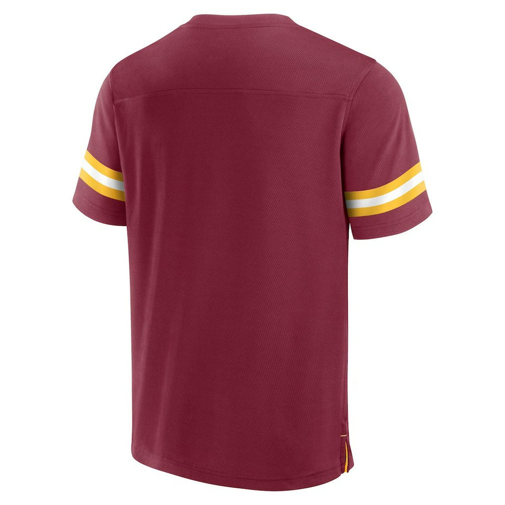 Washington Commanders Jersey Tackle V-Neck T-Shirt Burgundy - Fanatics