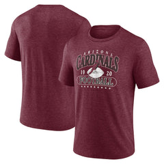Arizona Cardinals Retro Tri-Blend T-Shirt Heather Cardinal - Fanatics
