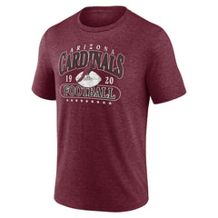 Arizona Cardinals Retro Tri-Blend T-Shirt Heather Cardinal - Fanatics