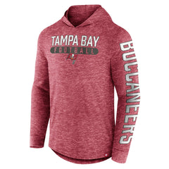 Tampa Bay Buccaneers Pill Stack Long Sleeve Hoodie T-Shirt Heather Red - Fanatics