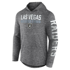 Las Vegas Raiders Pill Stack Long Sleeve Hoodie T-Shirt Heather Charcoal - Fanatics