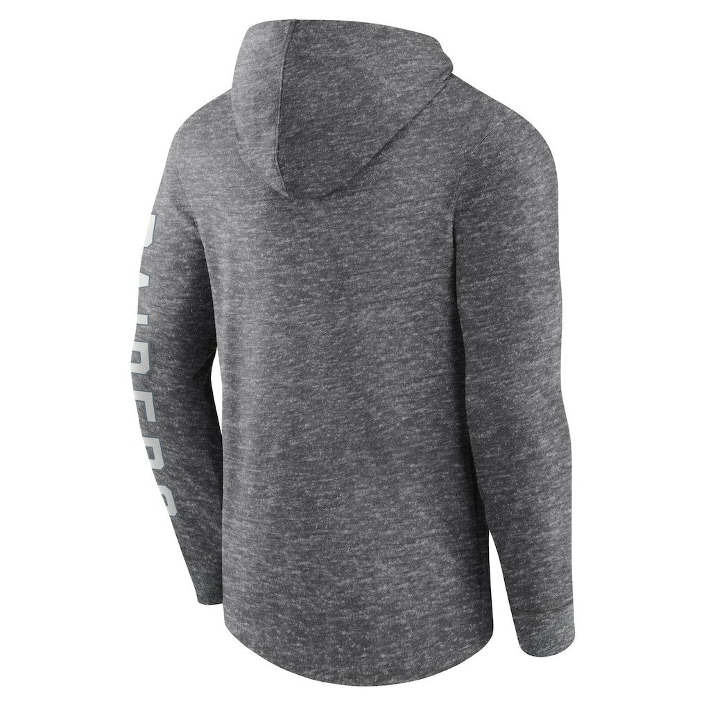 Las Vegas Raiders Pill Stack Long Sleeve Hoodie T-Shirt Heather Charcoal - Fanatics