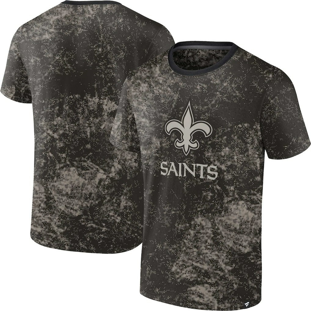 New Orleans Saints Shadow T-Shirt Black - Fanatics