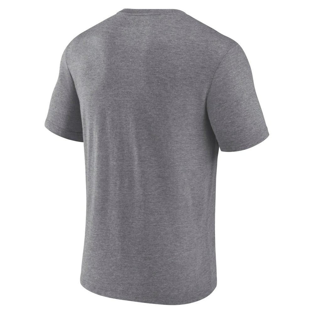 Las Vegas Raiders Warped Block Tri-Blend T-Shirt Heather Gray - Fanatics
