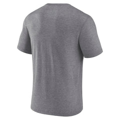 Las Vegas Raiders Warped Block Tri-Blend T-Shirt Heather Gray - Fanatics