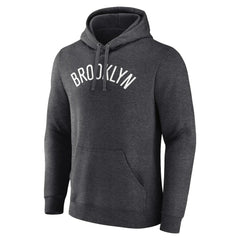 NBA - Brooklyn Nets Wordmark Alternate Pullover Hoodie - Charcoal
