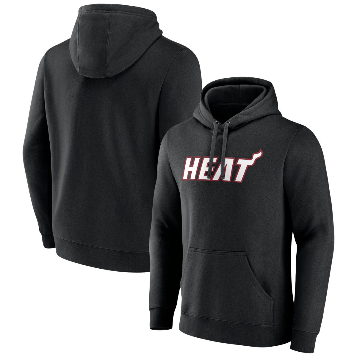 NBA - Miami Heat Wordmark Team Logo Pullover Hoodie - Black