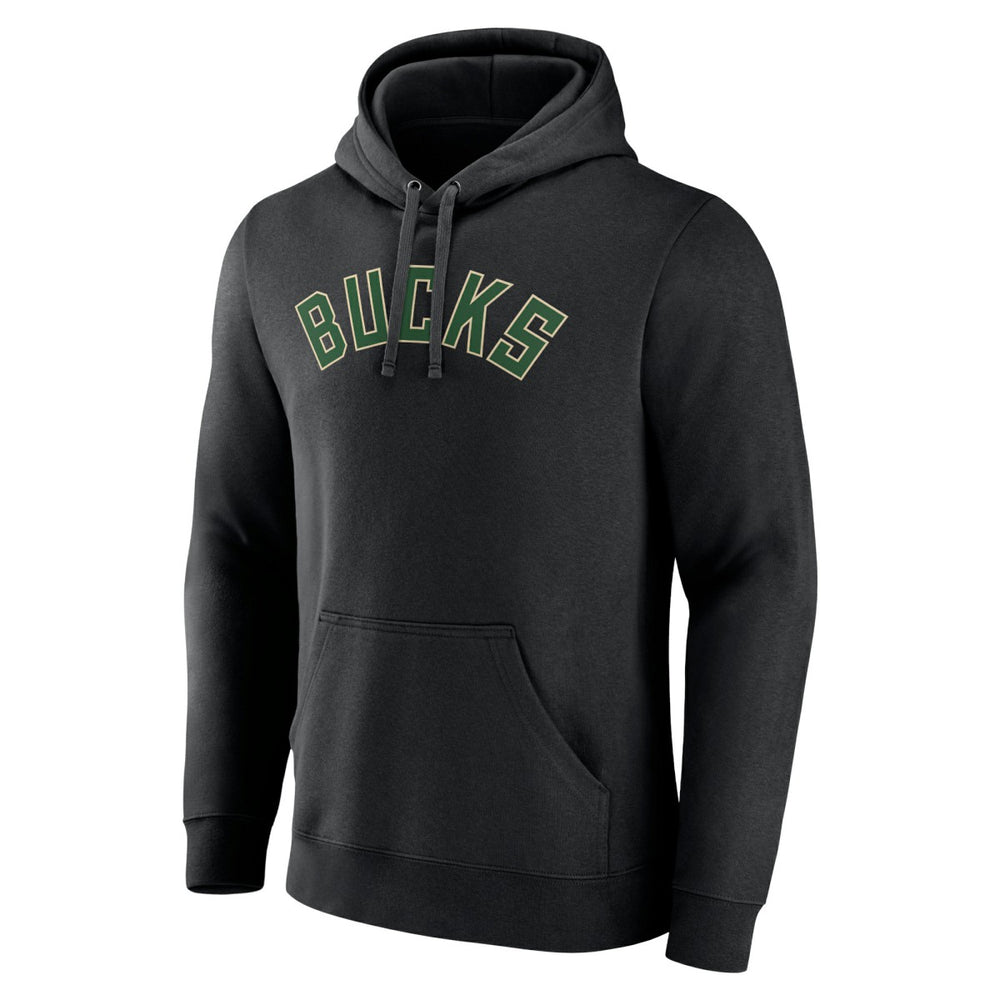 NBA - Milwaukee Bucks Wordmark Alternate Pullover Hoodie - Black