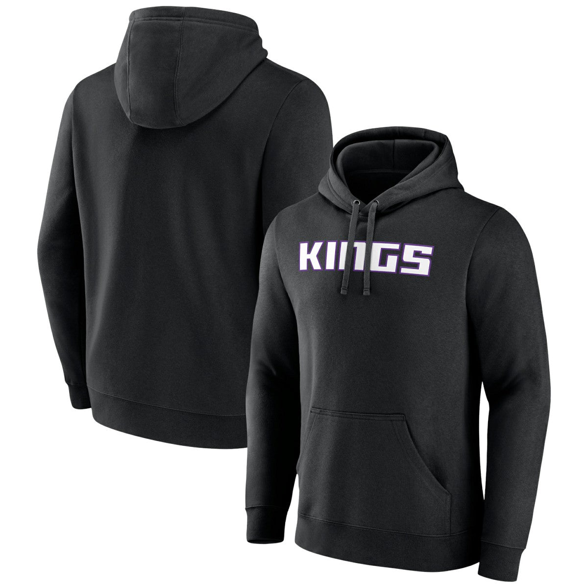 NBA - Sacramento Kings Wordmark Team Logo Pullover Hoodie - Black