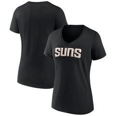 NBA - Phoenix Suns Women's Wordmark V-Neck T-Shirt - Black