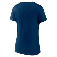 Seattle Kraken Women's Team Logo V-Neck T-Shirt Navy